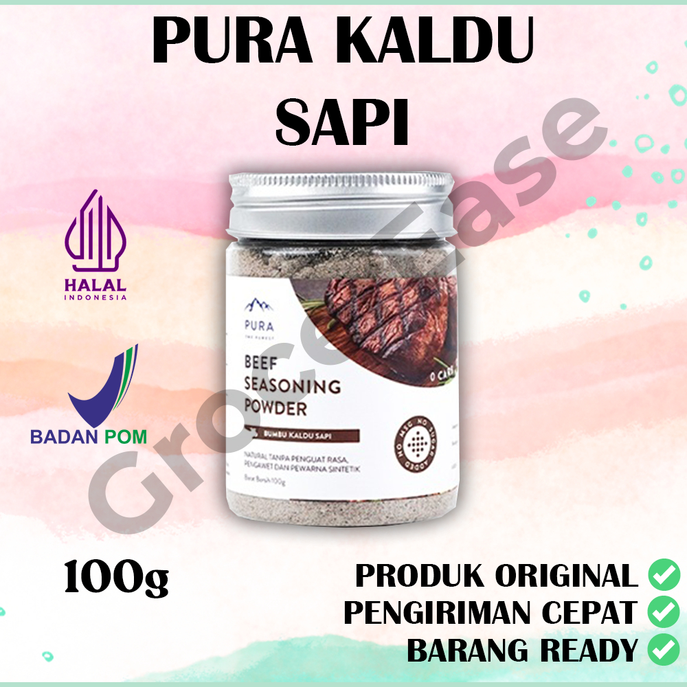 

[READY STOCK] PURA SEASONING KALDU SAPI ASLI KALDU MPASI NON MSG TANPA GULA 100gr