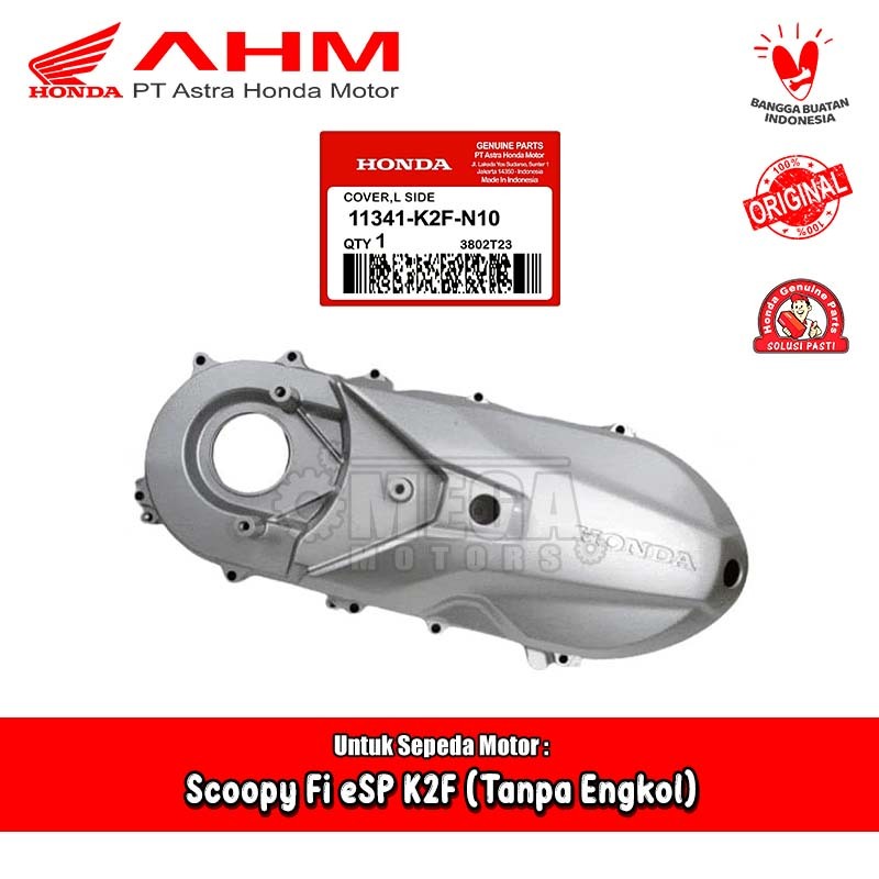 Cover Bak Tutup Mesin CVT Depan Honda Scoopy Fi eSP 2020 Tanpa Engkol Original AHM 11341-K2F-N10