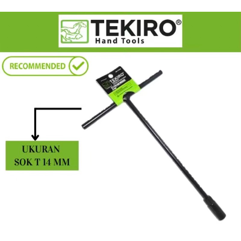 Tekiro Kunci Sok Sock Shock T - Kunci T Tekiro Pilih Ukuran 14 mm