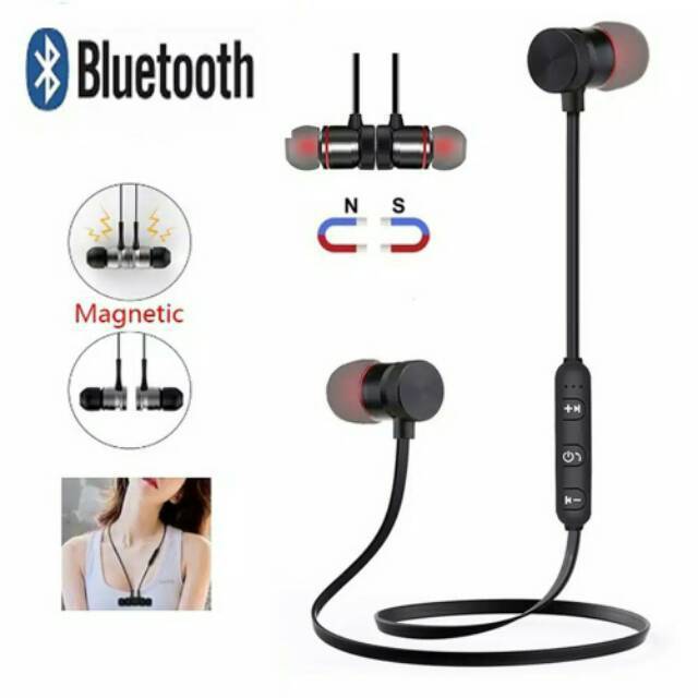 Headset MAGNET Bluetooth Headset/Handsfree/earphone Bass MURAH