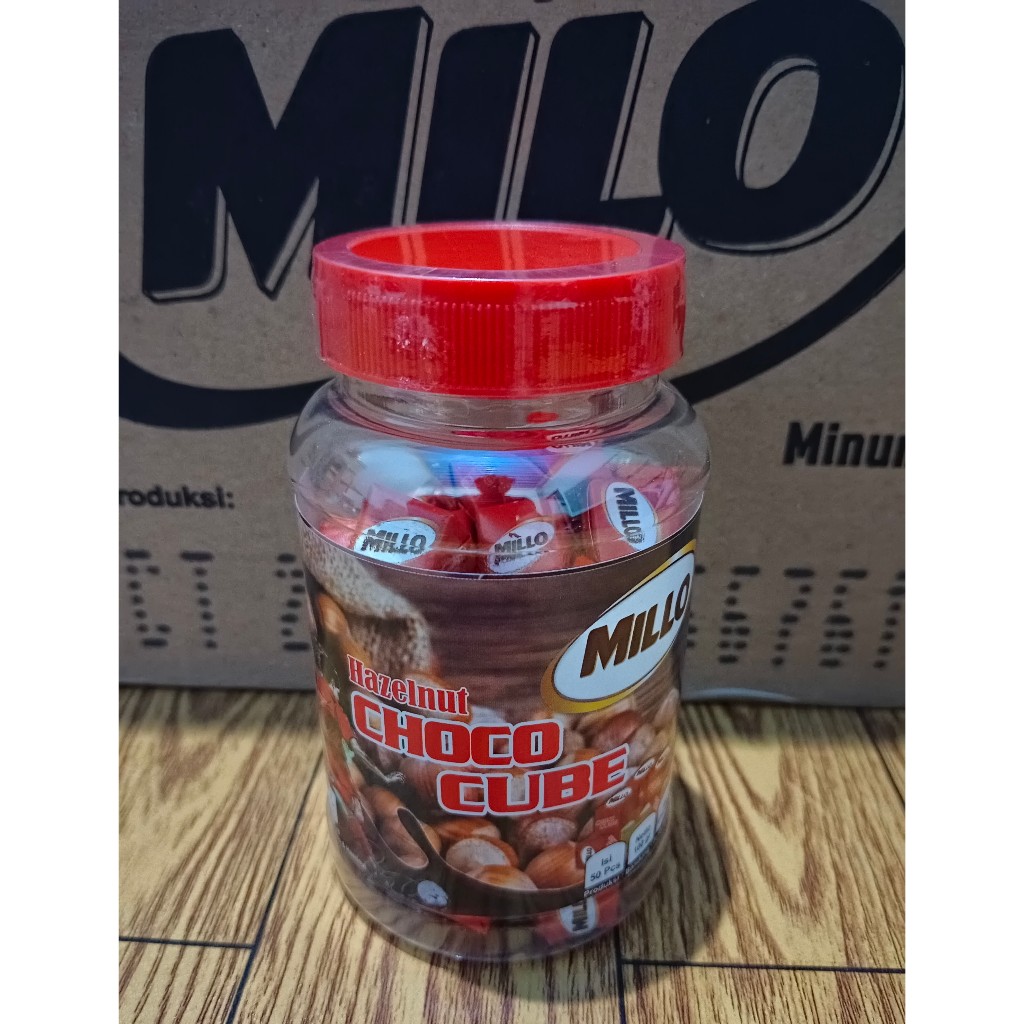 

Hazelnut Milo/Millo Cube Lokal 1 Toples (Isi 50 Cube)