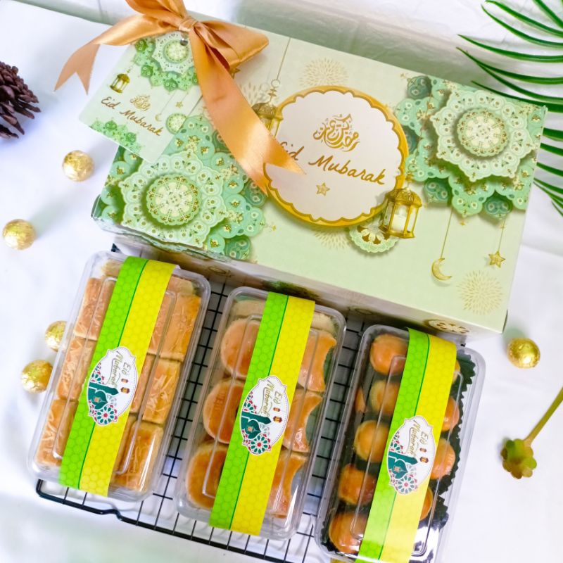

Paket Kue Kering Lebaran Premium/ Paket 3in1 Nastar Kastengel Premium/Idul Fitri/FREE KARTU UCAPAN