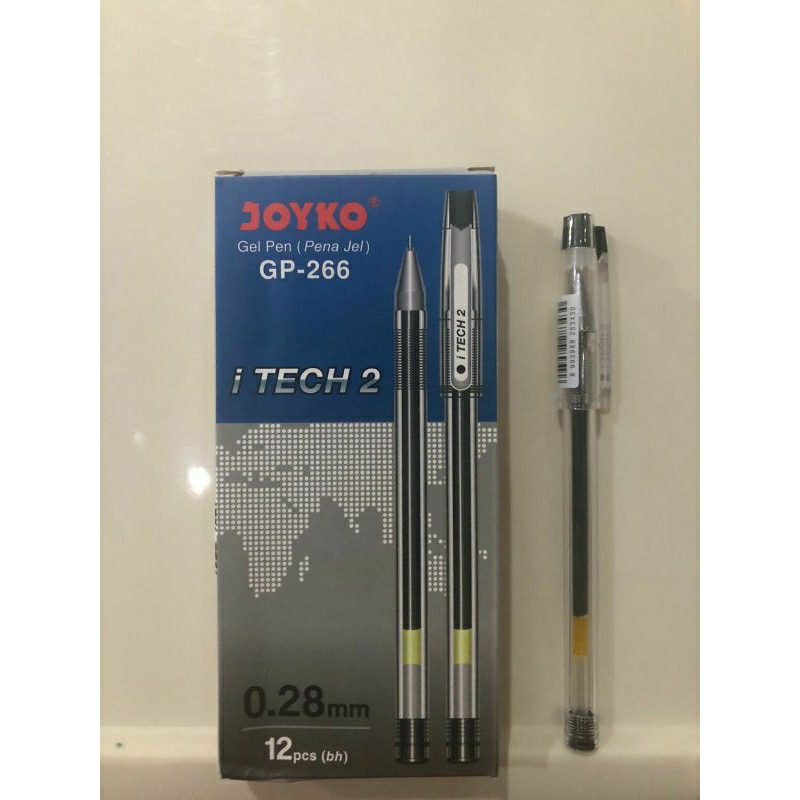 

Joyko Gel Pen (Pena Gel) GP-266 i Tech 2 Hitam Black