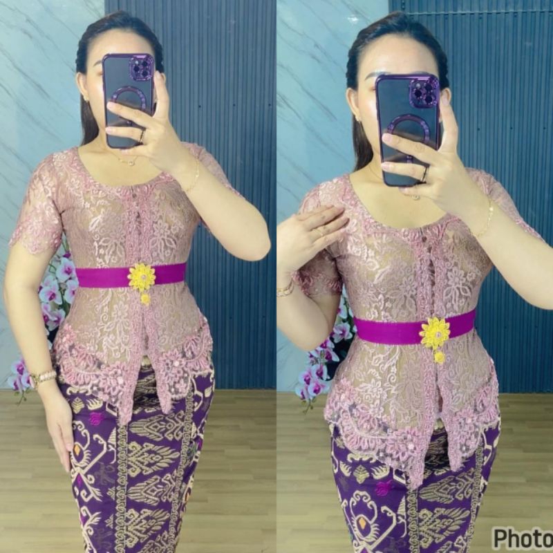 KEBAYA PAYET TANGAN PENDEK/ KEBAYA JADI BALI BAGUS MURAH