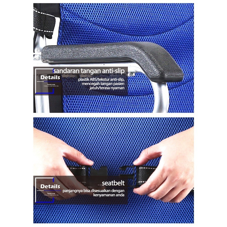 Kursi roda medis / Kursi Roda Medis Wheel Chair / Kursi Roda Lipat Portable