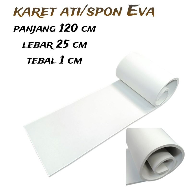 karet ati/spon Eva,tebal 1 cm