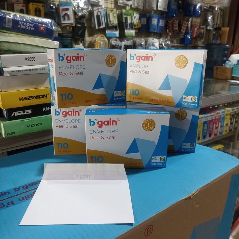 

amplop putih pendek perekat ✓ LMK