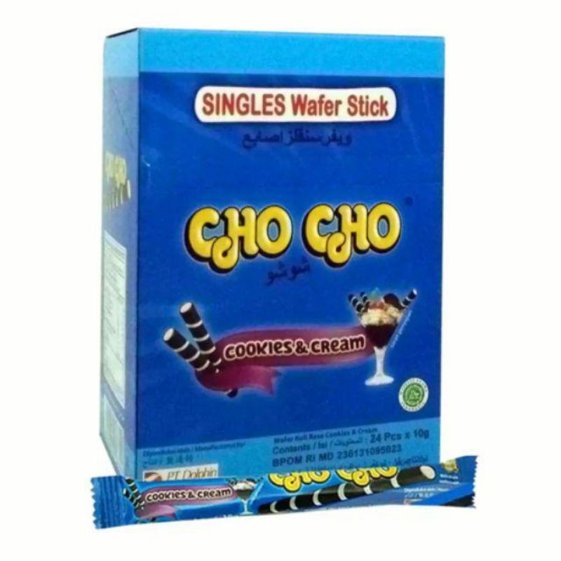 

cho cho wafer stick cookies cream - cho cho wafer roll 1 box isi 24 - cho cho wafer roll oreo