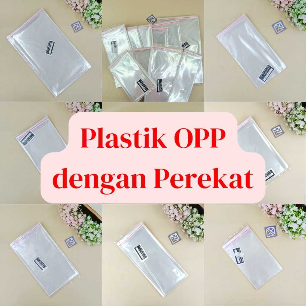 

Plastik OPP dengan Perekat Lem Seal Isi 100pcs Tebal 27mic