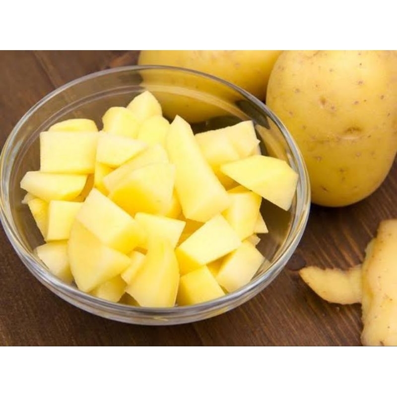 

kentang kupas potong dadu 500 gram