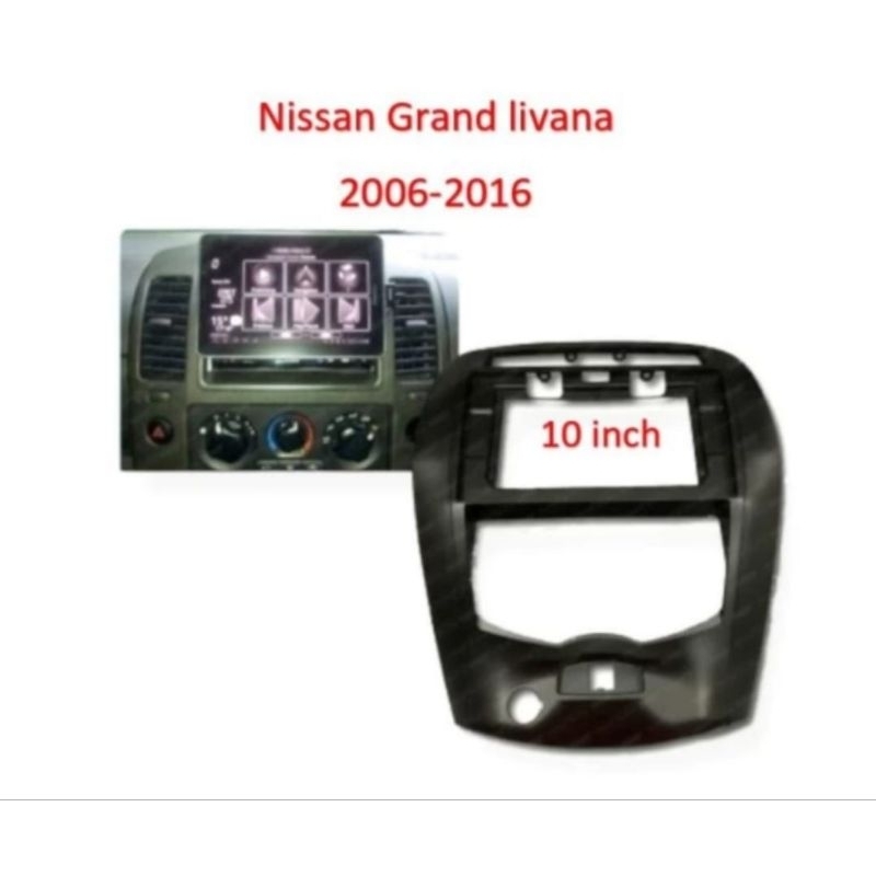 frame head unit android 10 inch mobil livina 2007-2016