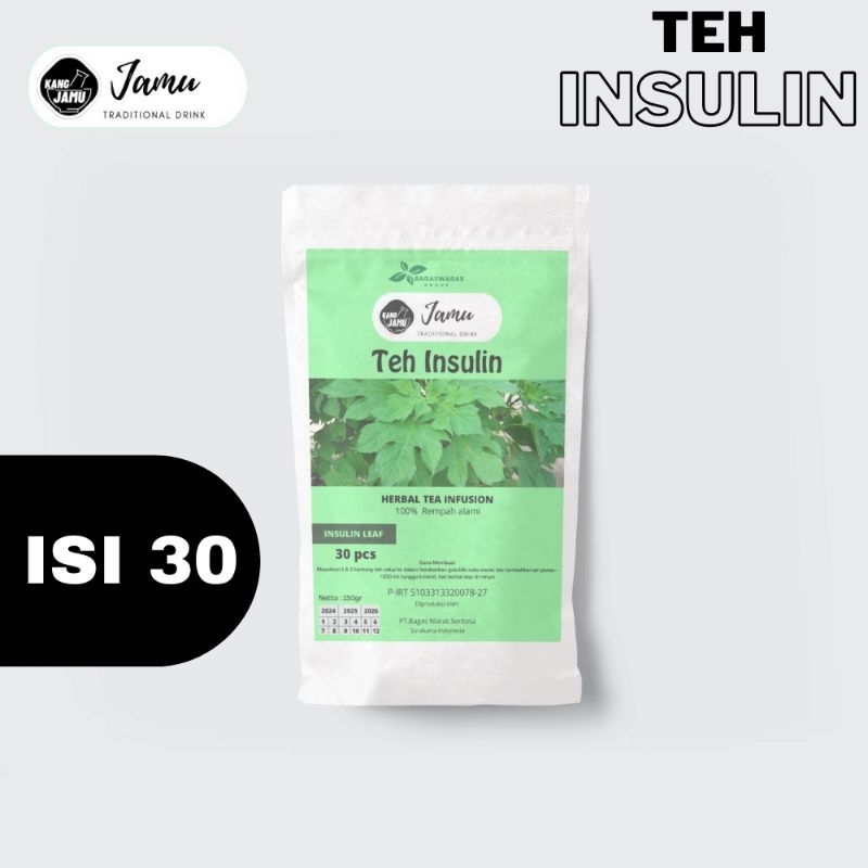 

Teh Daun Insulin Celup Isi 30 Pcs KangJamu Alami Herbal Gula