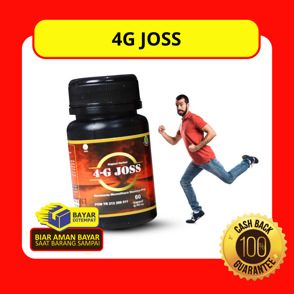 4G Joss Herbal Kesehatan Pria Dewasa Mengatasi Lemah Syahwat Kurang Stamina BPOM Original Obat Kuat 
