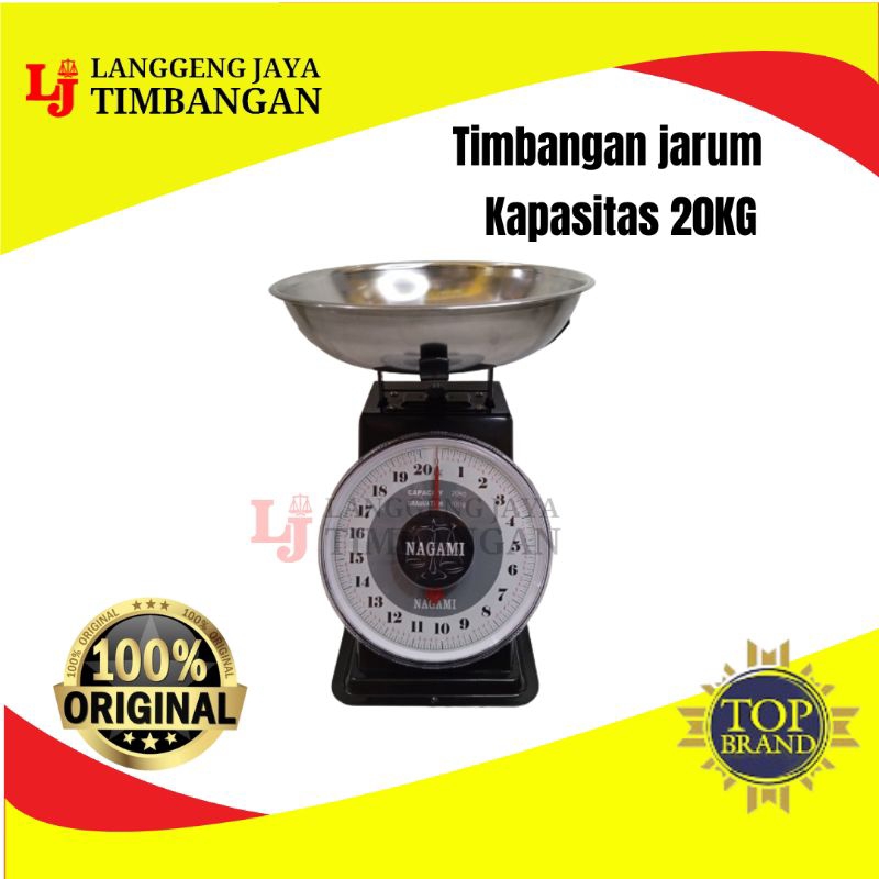 Timbangan Jarum Barang Manual Sayur Sembako Nagami 20kg