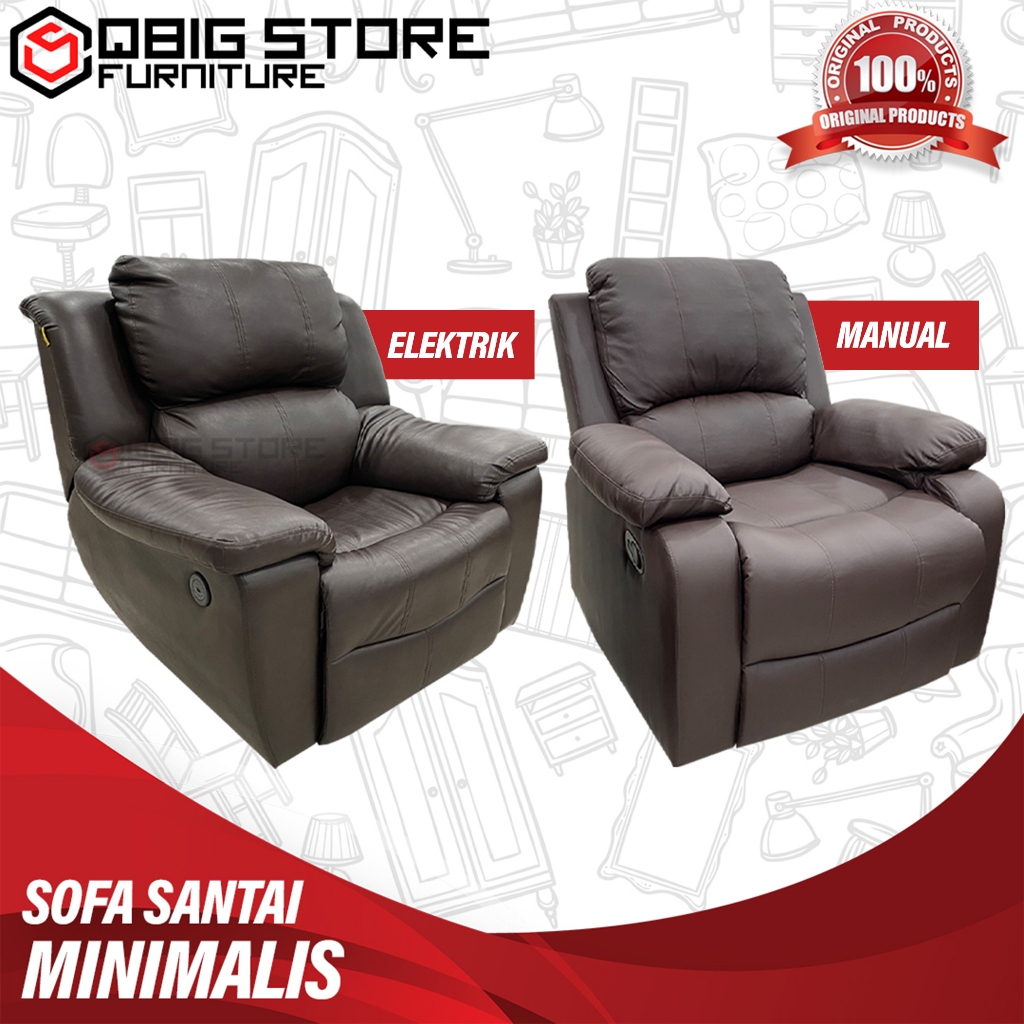 Sofa Recliner Reclining kursi santai minimalis multifungsi