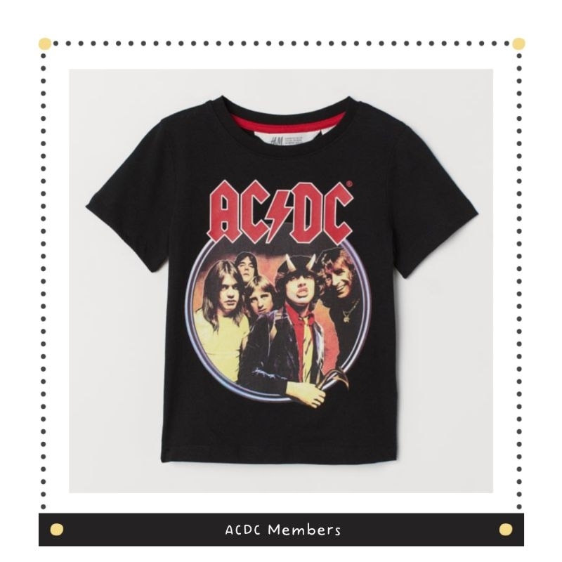 KAOS ANAK HNM / BAJU ANAK LAKI-LAKI / ACDC / HM BOYS TEE 12