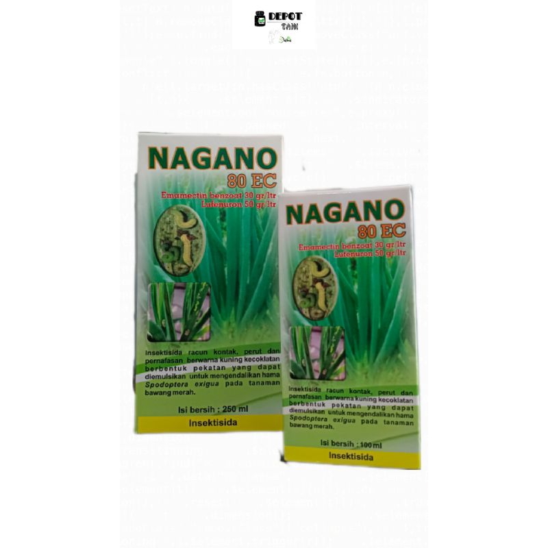 NAGANO, Insektisida racun kontak pada tanaman bawang merah, isi bersih 250 ml dan 100 ml