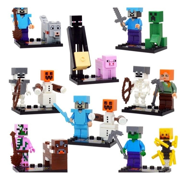 OCEOCE Lego My world series 1 set lengkap / Figure Lego Minecraft My World OCEOCE