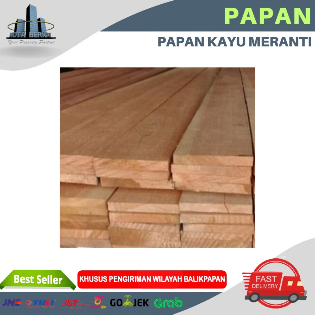 PAPAN KAYU MERANTI / PAPAN COR PERBATANG