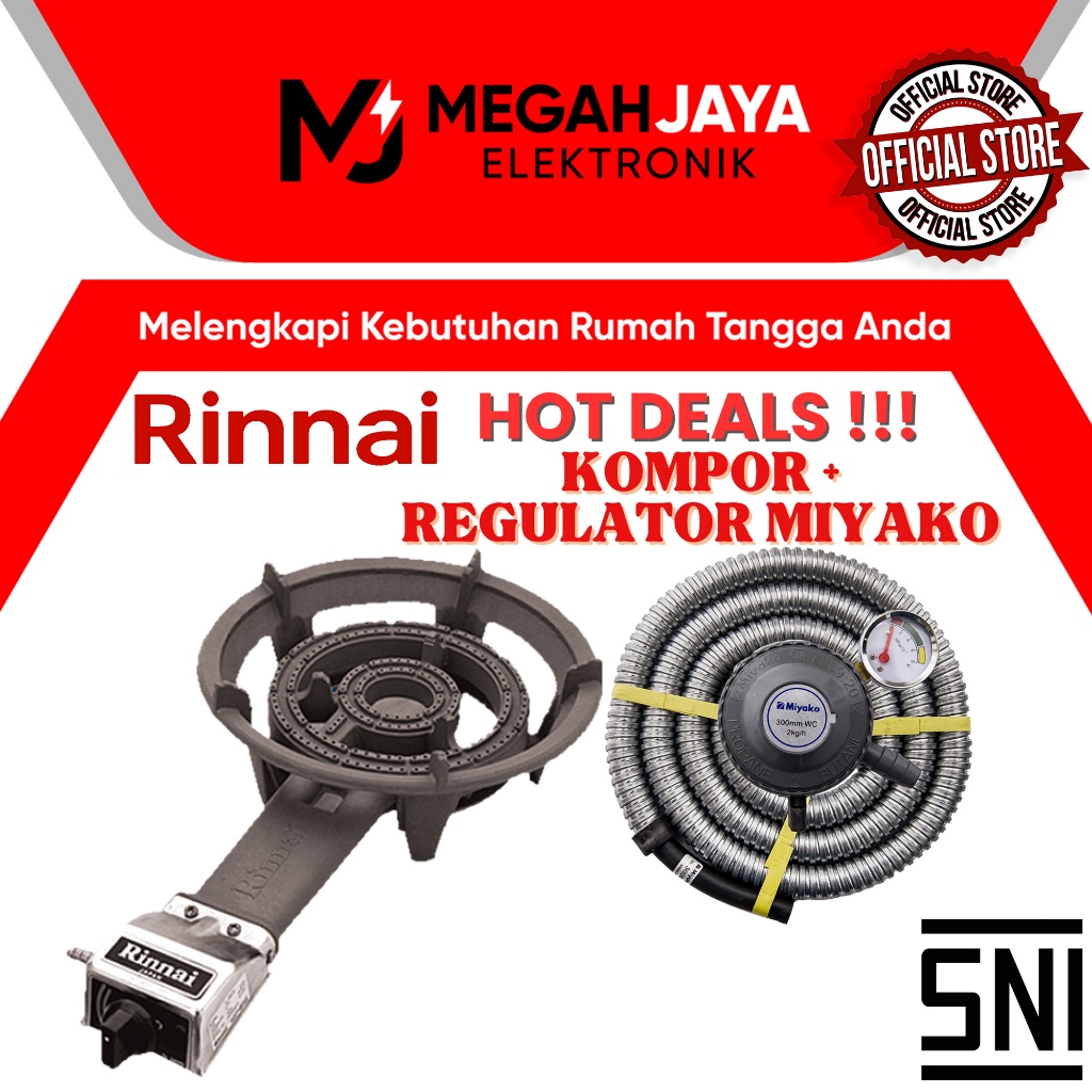[ READY] RINNAI KOMPOR MAR PAKET + SELANG + REGULATOR TL 289RI / TL-289RI / TL 289 RI / TL289 RI (1