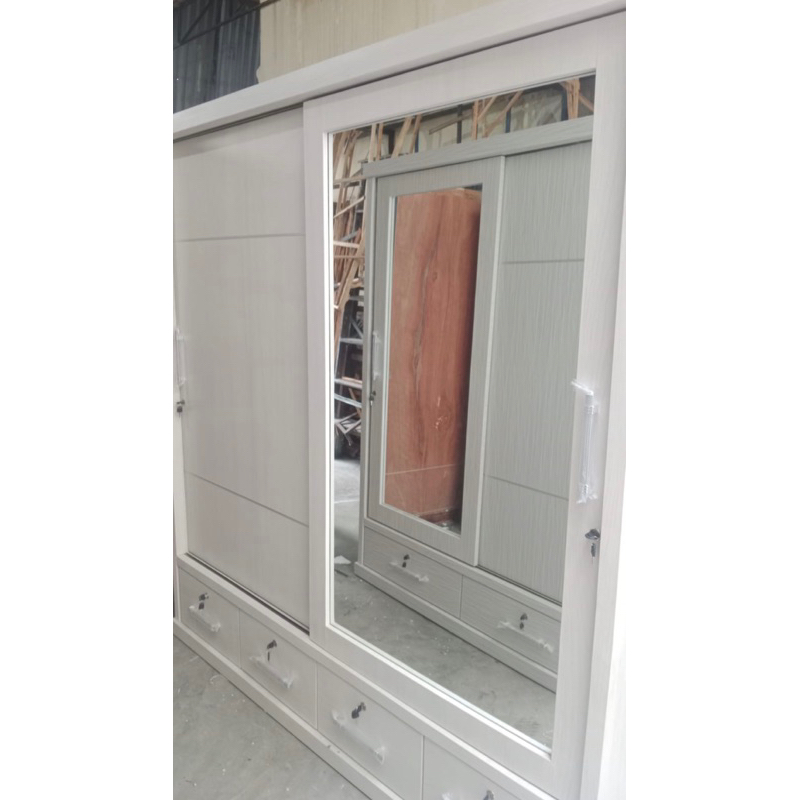 Lemari 4pintu sliding, hpl berkualitas