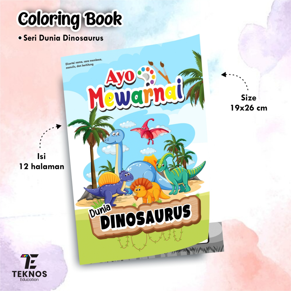 

BUKU MEWARNAI SERI DINOSAURUS - BUKU ANAK PAUD TK MEWARNAI