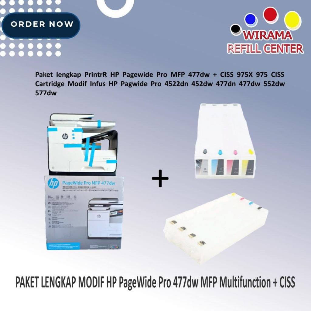 PAKET LENGKAP MODIF HP PageWide Pro 477dw MFP Multifunction + CISS