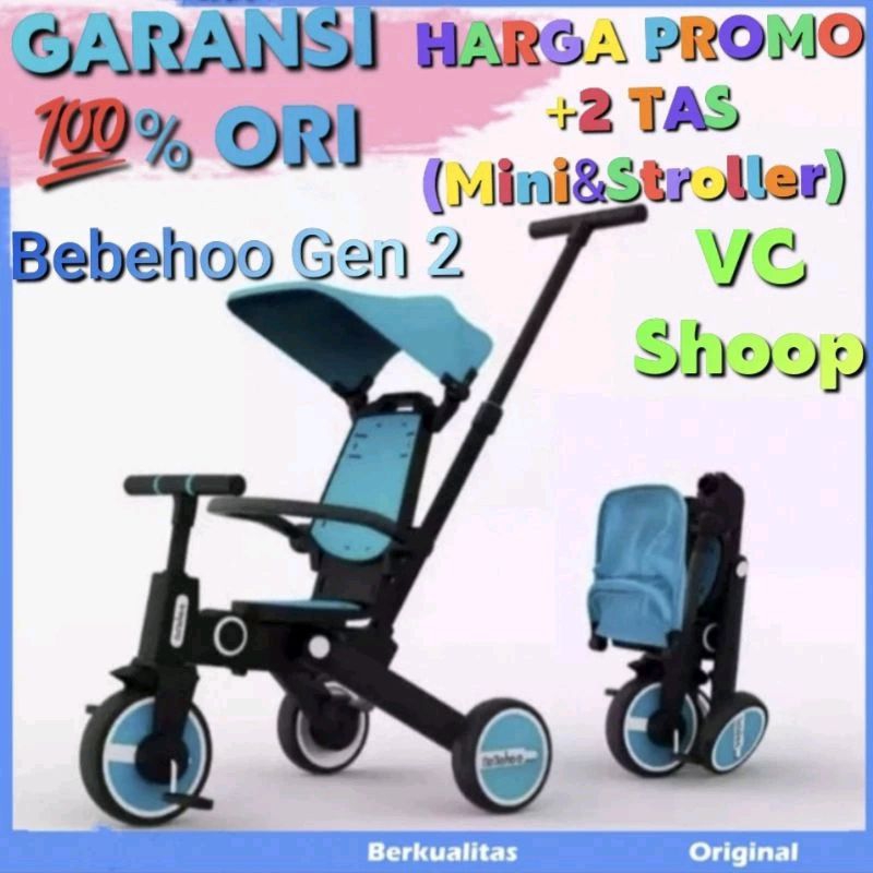 Bebehoo 7in1 Gen 2 Baby Stroller Sepeda Bayi Lipat-Folding Trike