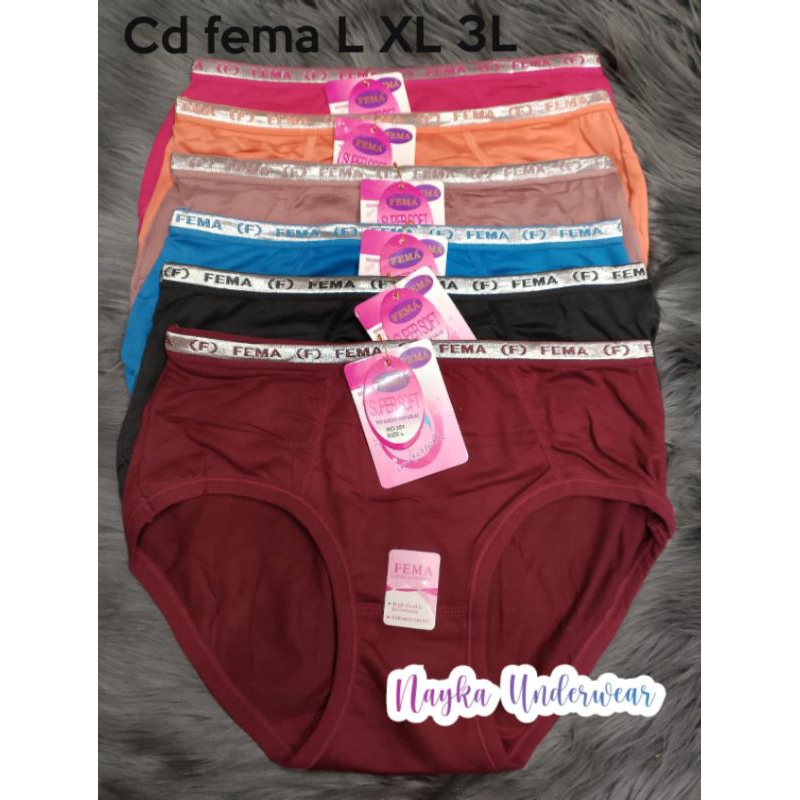 CD wanita Fema/Celana Dalam wanita Dewasa Fema L XL XXL