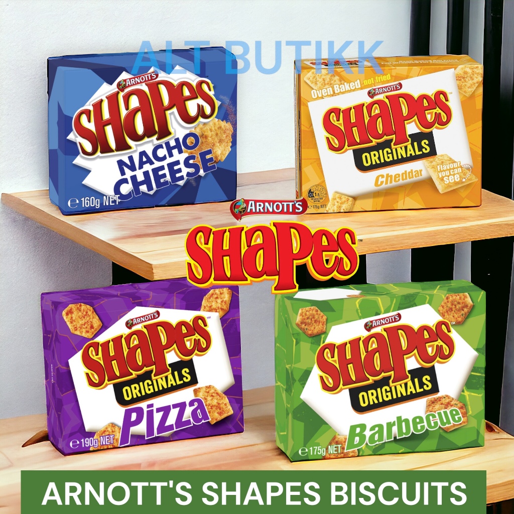 

ARNOTT'S SHAPES BAKED SNACK CRACKERS | BISCUITS ARNOTTS | AUSTRALIA