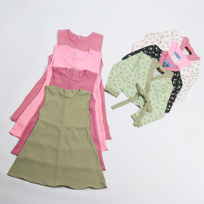 Baju Hanbok Anak Cewe Wanita Muslim Fashion Syari Pakaian Syar i Perempuan Kekinian Murah Terbaru Mo