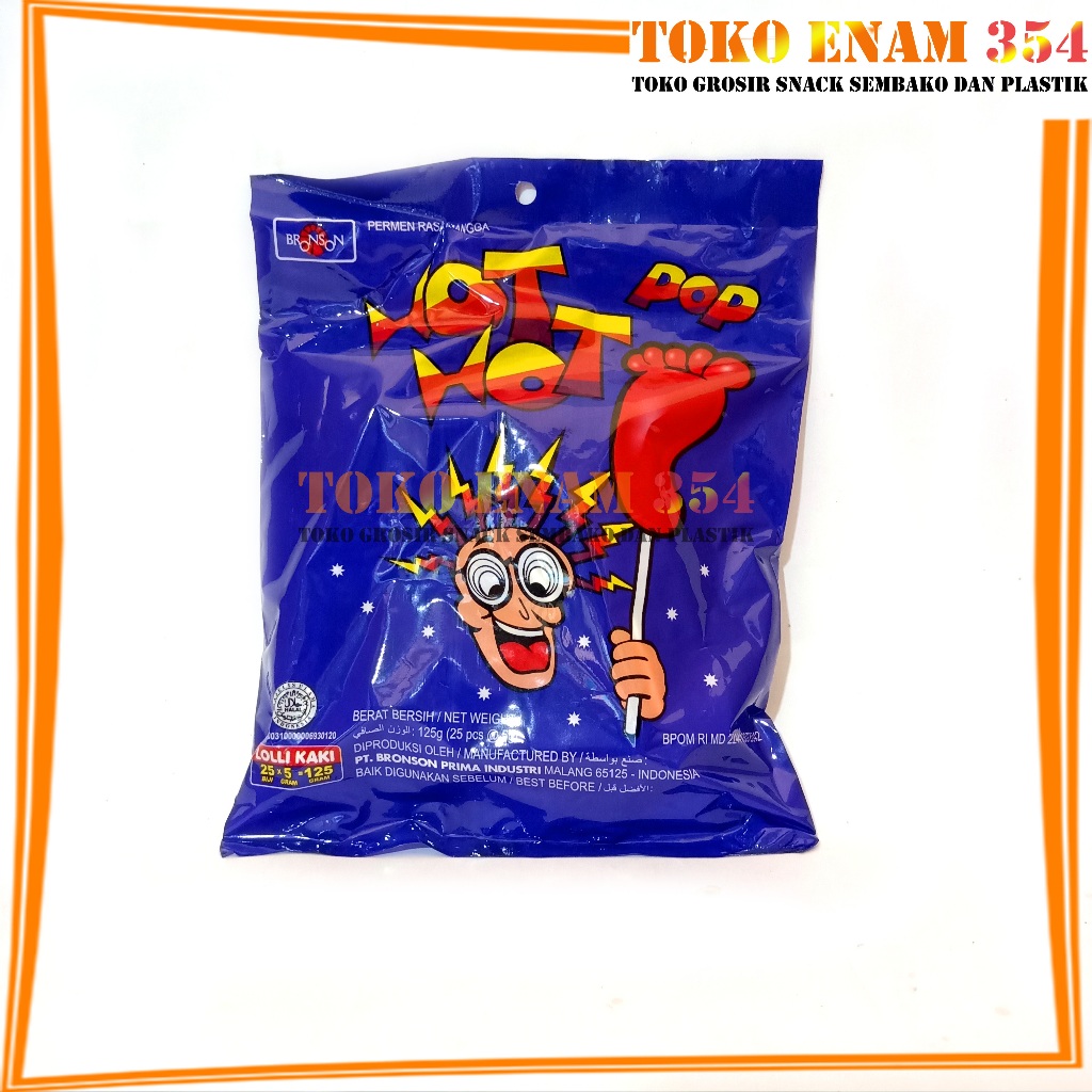 

Permen kaki Hot Hot Pop Lollipop sak isi 25 pcs x 5 gram