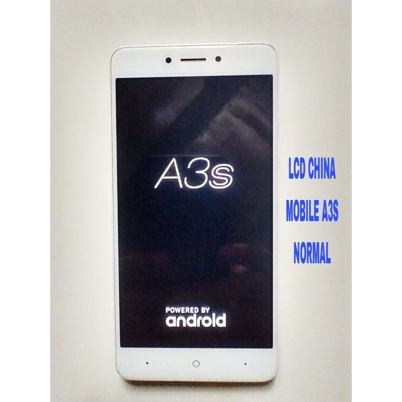 lcd china mobile a3s original Copotan normal garansi