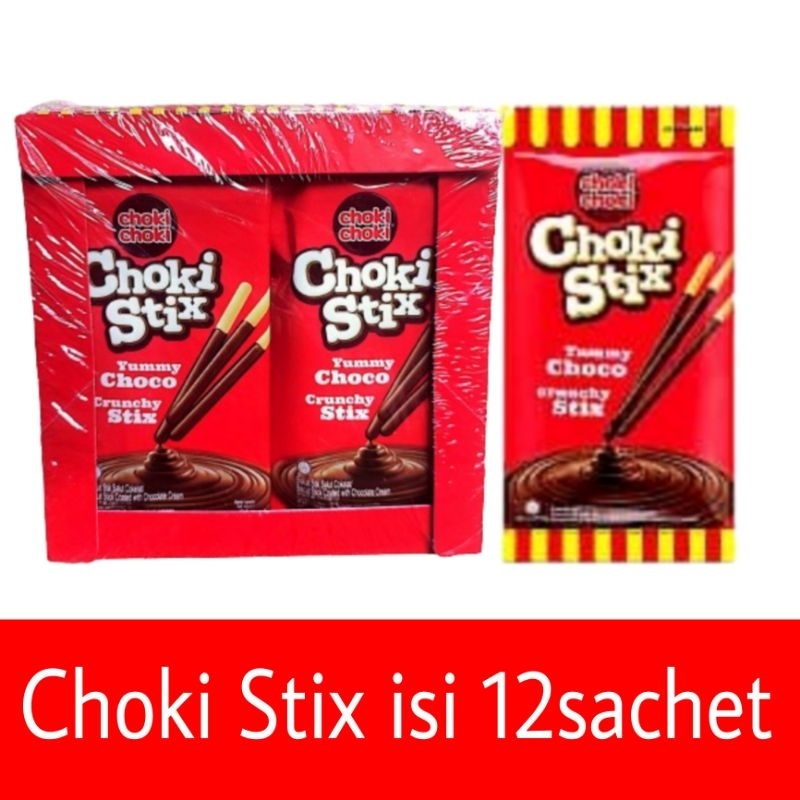 

Choki Choki Stix biskuit coklat stik isi 12 sachet