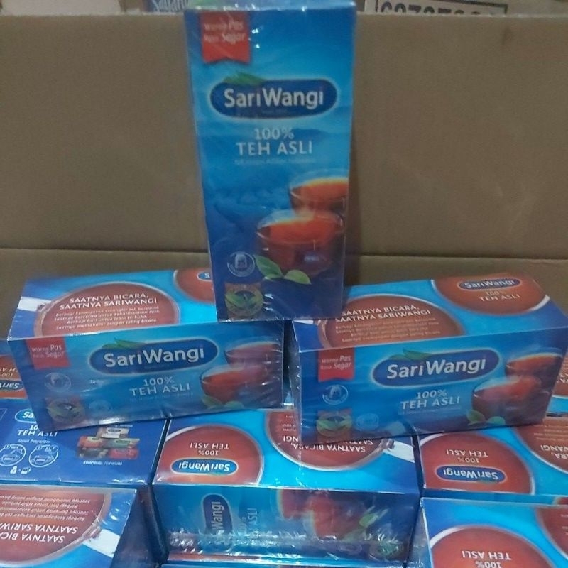 

Teh sariwangi renceng 6's/kotak 25'kantong