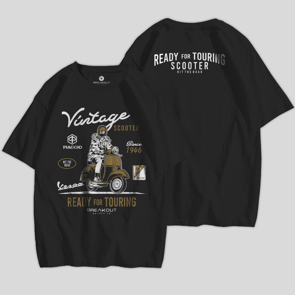 kaos vespa tshirt vespa vintage kaos scooter tshirt scooter vintage