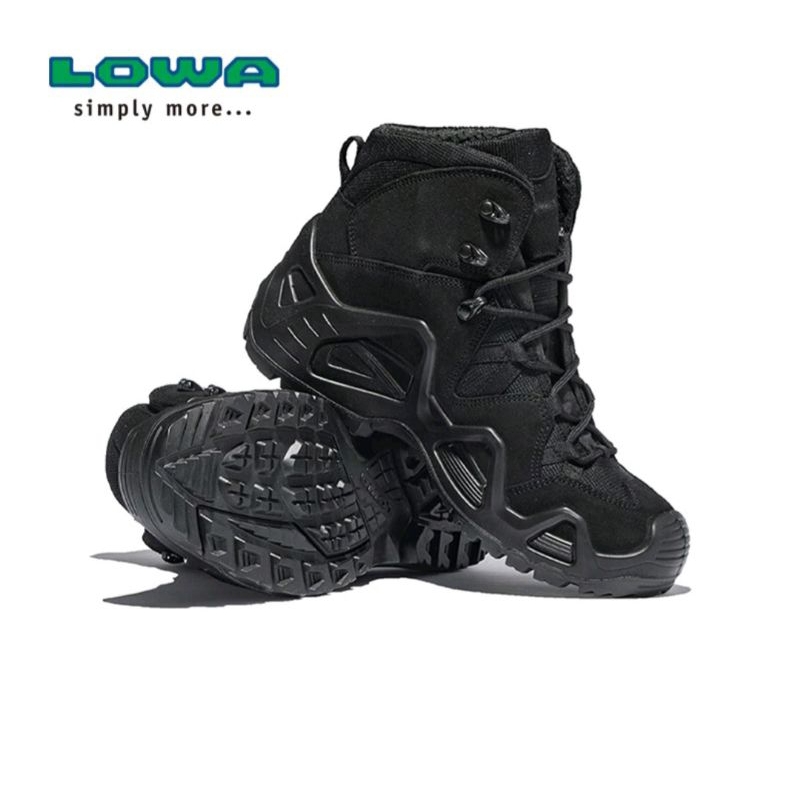 Sepatu Lowa 6 inch Goretex / LOWA Sepatu Lowa 6.0 GRS Mid-Boots Outdoor Shoes Hitam original