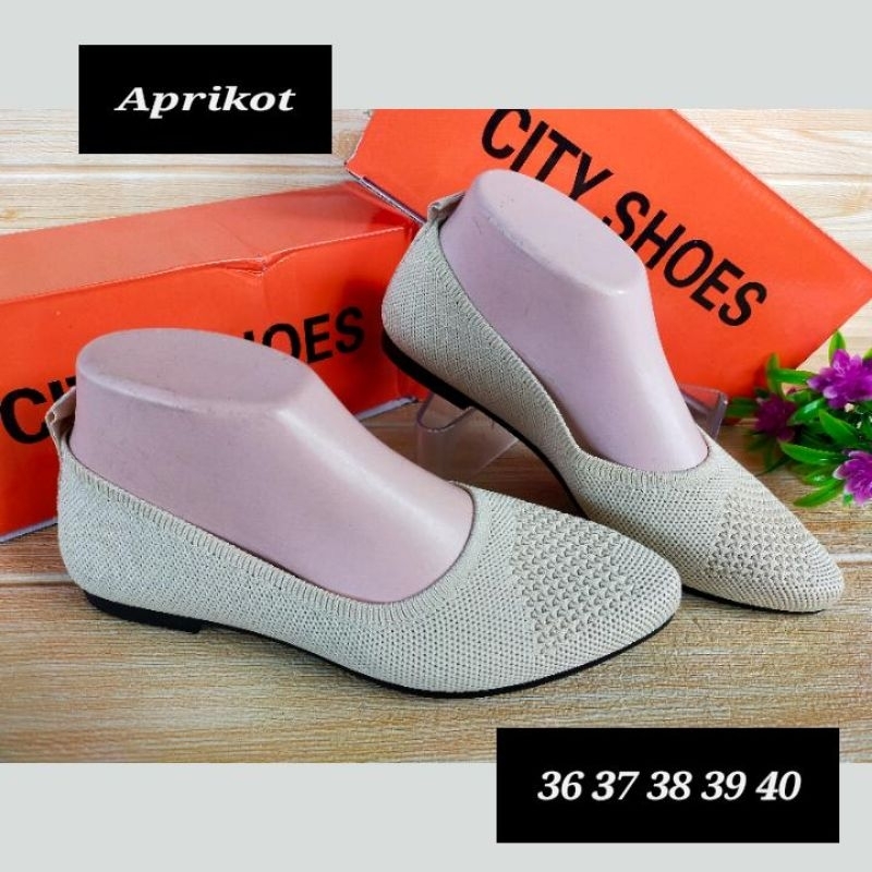 FLATSHOES IMPORT TERBARU/FLATSHOES RAJUT