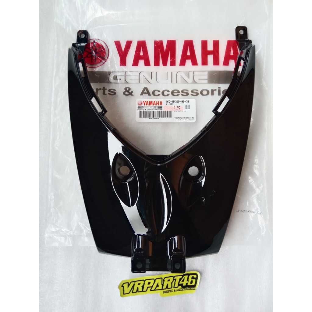 COVER BAWAH LAMPU COVER DASI TAMENG DEPAN KAP DEPAN HIDUNG FINO FI 115 125 BIRU HITAM ORIGINAL YAMAH