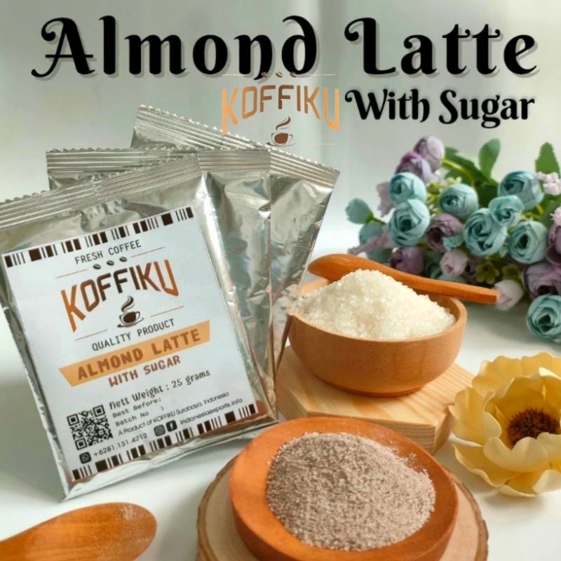 

KOFFIKU Almon Latte with sugar kopi instan 3in1 isi 10pcs