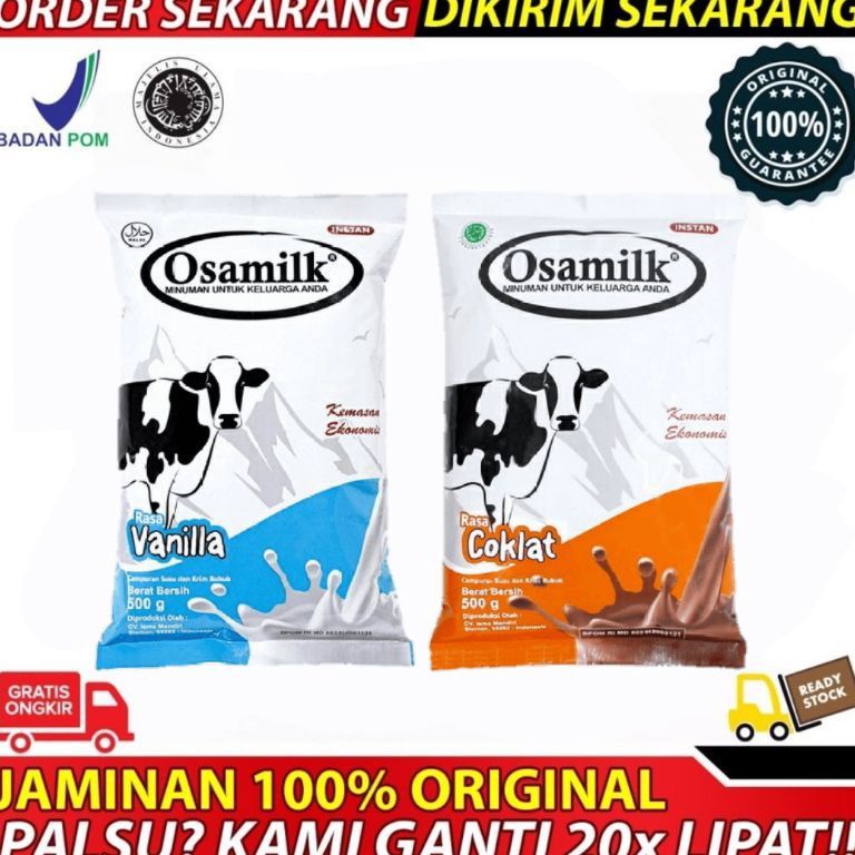 

Termurah LIVE dikirim langsung OSAMILK 5gr SUSU GEMUK BADAN SEHAT