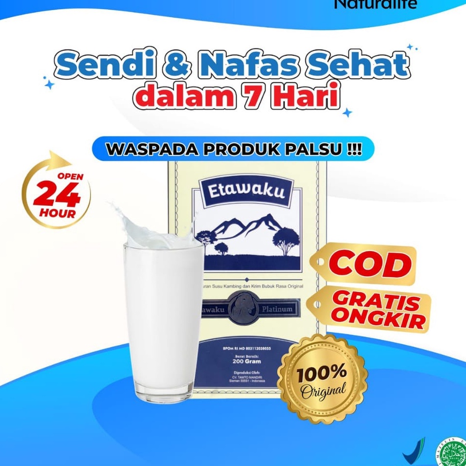 

Kejutan disini READY STOCK ETAWAKU PLATINUM Susu Kambing Etawa Asli Original Provit Krimer Bubuk Solusi Atasi Masalah Pernapasan Asma Kolesterol Tinggi Kalsium Rendah Lemak Rendah Gula Atasi Gangguan Tulang dan Sendi Osteoporosis Susu Kambing Plus