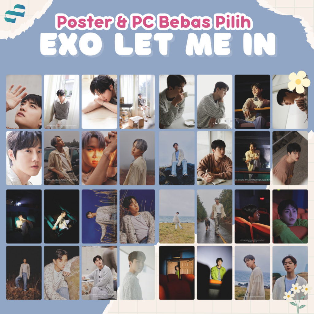 Poster EXO Let Me In (Part 1) | Poster Kpop A4 A5 A6 Murah Murah