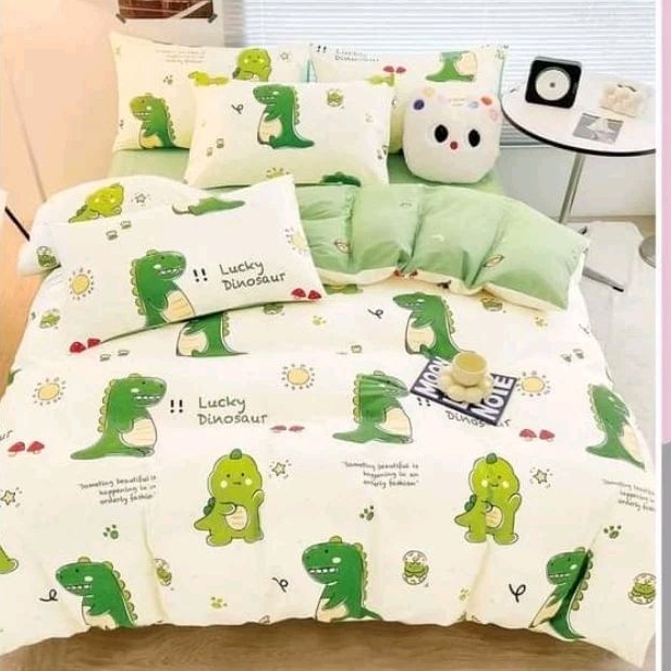LIA SPREI ANAK MOTIF KARTUN DINOSAURUS KATUN JEPANG ORI IMPORT