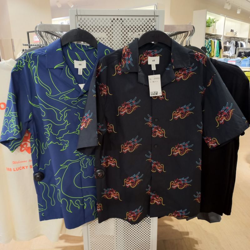 kemeja pria Naga H&M Original store