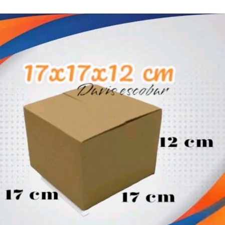 

Kardus box packing 17x17x12 cm dus luar polos packaging