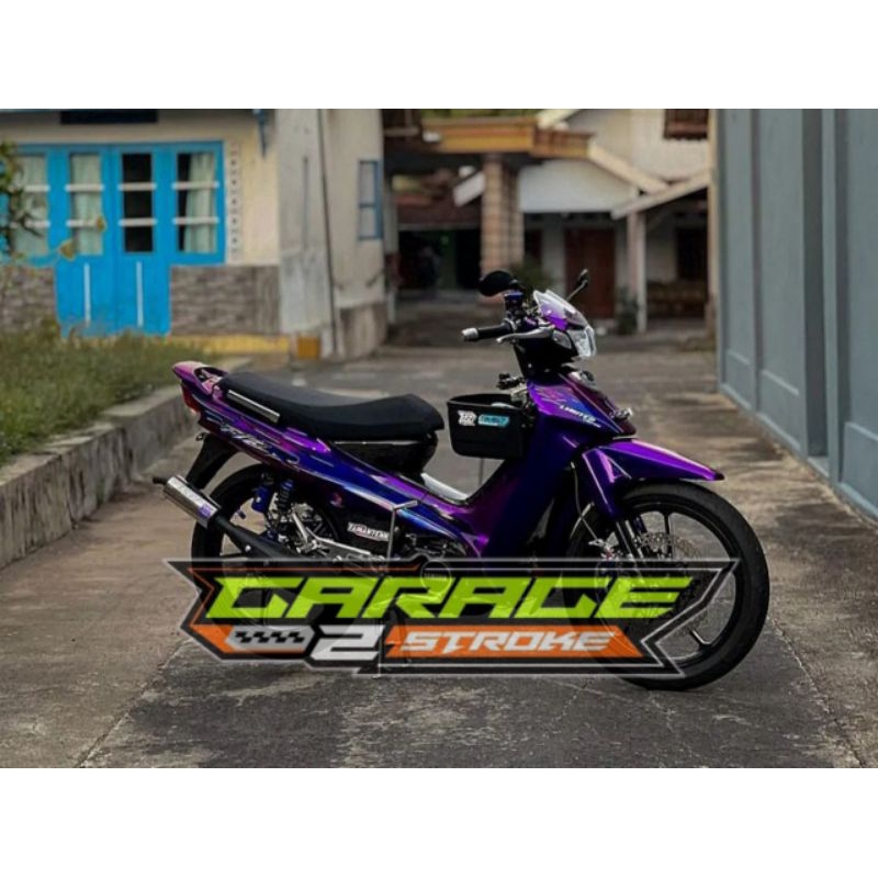 Cover Body Bodi Set Halus Yamaha Fizr Fiz R Full Ungu Violet List Hologram
