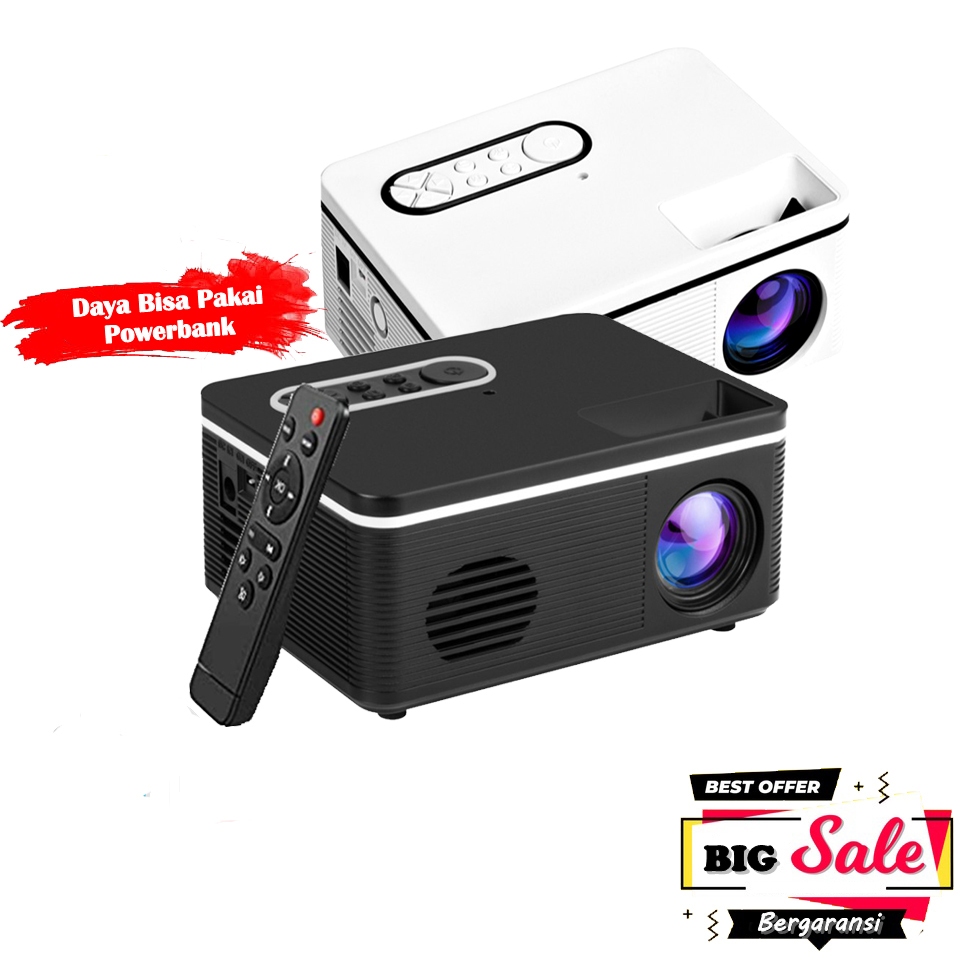 Proyektor Mini / Projektor Murah / Proyektor mini bisa pakai powerbank / Infocus / Infokus / Project