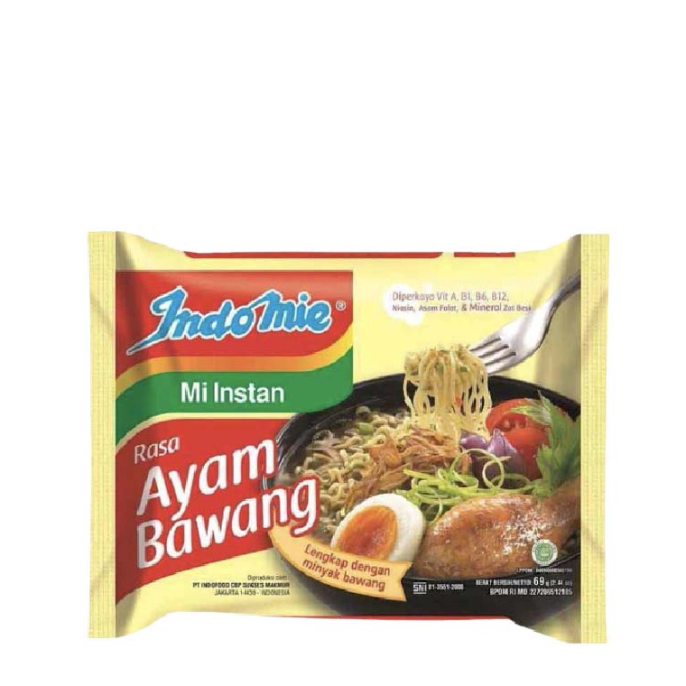 

Pro sale Indomie Mie Instan Ayam Bawang 5 x 69 gr