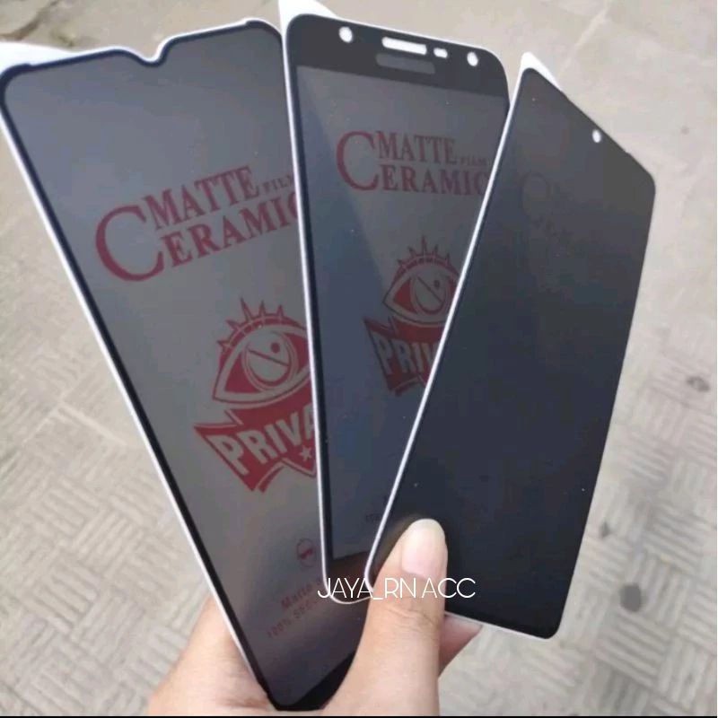 TEMPER GLASS CERAMIC PRIVACY ANTI SPY SAMSUNG J4 PLUS/J4 PRIME/J4 CORE ANTI GORES CERAMIC PRIVACY AN